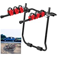 Portabicicletas Trasero Portón con Correa- Portabicicletas plegable de Acero y Hierro para 3 bicicletas- Máximo Carga…